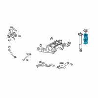 OEM 2006 Cadillac STS Coil Spring Diagram - 25783598