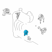 OEM 2000 Toyota Echo Side Mount Diagram - 12372-23010