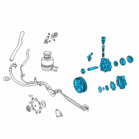 OEM 2002 Toyota Sequoia Power Steering Pump Diagram - 44310-0C030