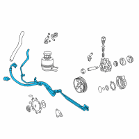 OEM 2002 Toyota Tundra Hose & Tube Assembly Diagram - 44410-0C021