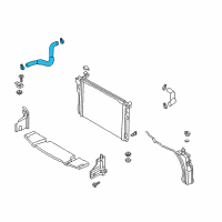 OEM 2016 Hyundai Genesis Hose Assembly-Radaator, Lower Diagram - 25415-B1100