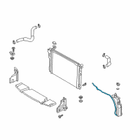 OEM 2016 Hyundai Genesis Hose-Radiator To Reservoir Diagram - 25451-B1000