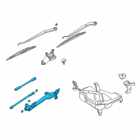 OEM 2003 Infiniti Q45 Link Assy-Wiper Diagram - 28840-AR200