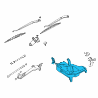 OEM Infiniti Windshield Washer Tank Assembly Diagram - 28910-AR000