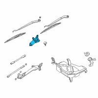 OEM Infiniti Q45 Motor Assy-Windshield Wiper Diagram - 28810-AT30A