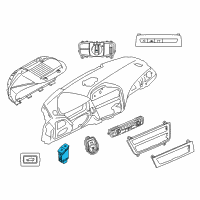 OEM BMW 228i xDrive Switch Hazard Warning/Central Lckng Syst Diagram - 61-31-9-231-786