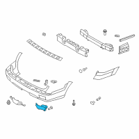 OEM Kia Borrego REFLECTOR/REFLEX Assembly Diagram - 924062J150