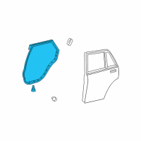 OEM 2005 Toyota Highlander Door Weatherstrip Diagram - 67871-48020