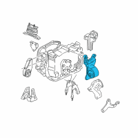 OEM Pontiac Grand Am Mount, Trans Diagram - 22590932