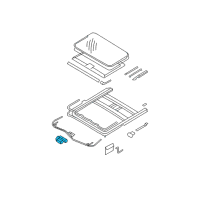 OEM 2008 Hyundai Santa Fe Motor Assembly-Sunroof Diagram - 81631-0W000