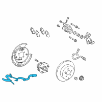 OEM 2014 Toyota Highlander ABS Sensor Wire Diagram - 89545-0E020