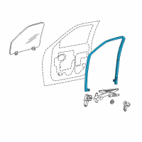 OEM 2002 Ford F-150 Run Channel Diagram - 3L3Z-1521536-AA