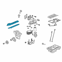 OEM Cadillac Valve Cover Diagram - 12623682
