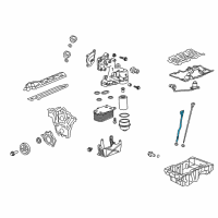 OEM 2011 Cadillac SRX Oil Tube Diagram - 12593629