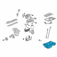 OEM Cadillac SRX Oil Pan Diagram - 12620917