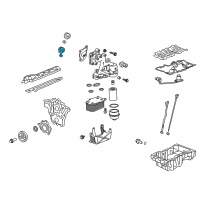 OEM Cadillac SRX Filler Tube Diagram - 12629411