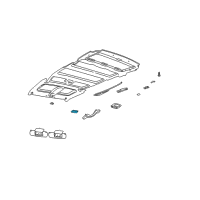 OEM 2003 Pontiac Montana Lamp Asm-Cargo *Light Opel Gray Diagram - 10331309