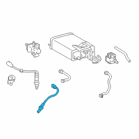 OEM 2018 Toyota Tacoma Rear Oxygen Sensor Diagram - 89465-04430