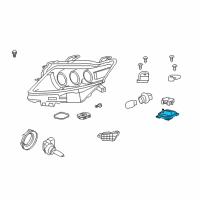 OEM 2013 Lexus RX450h Computer Sub-Assembly, HEADLAMP Diagram - 81107-48B60