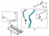 OEM Hyundai Hose&Pipe Assembly-I/C Inlet Diagram - 28220-2M600