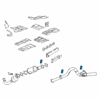 OEM 2020 GMC Savana 3500 Extension Pipe Insulator Diagram - 15731502