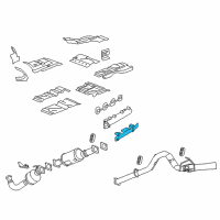 OEM 2006 Chevrolet Express 3500 Shield Asm-Exhaust Manifold Heat Diagram - 97333892