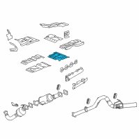 OEM 2022 GMC Savana 2500 Muffler Shield Diagram - 15081304