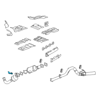 OEM 2015 GMC Savana 3500 Bracket Asm-Exhaust Pipe Hanger Diagram - 20917999