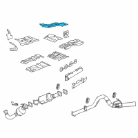 OEM 2006 GMC Savana 3500 Shield Asm-Exhaust Heat Diagram - 15206839