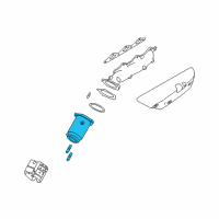 OEM Kia Sorento Catalyst Case Assembly Diagram - 2853039470