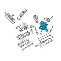 OEM 2002 Dodge Ram 3500 Cover-Timing Case Diagram - 53020971AF