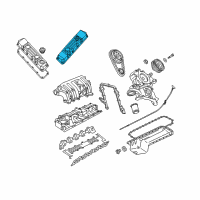 OEM 2000 Dodge Ram 3500 Cover-Cylinder Head Diagram - 53041055