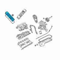 OEM 2000 Dodge Ram 3500 Cover-Cylinder Head Diagram - 53041054