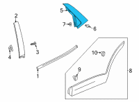 OEM 2022 Chevrolet Trailblazer Rear Applique Diagram - 42743277