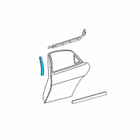 OEM 2003 Chrysler Sebring Molding-Rear Door Diagram - 4805328AD