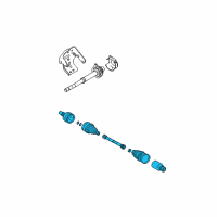 OEM 2005 Ford Escape Axle Assembly Diagram - 5L8Z-3A428-DB