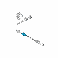 OEM Mercury Outer Boot Diagram - 5L8Z-3A331-AA