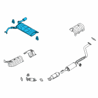 OEM Kia Forte Koup Rear Muffler Assembly Diagram - 28710A7770