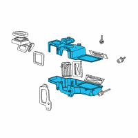 OEM 1998 Mercury Mountaineer Heater Core Diagram - 1L2Z18471A