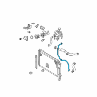 OEM Mercury Overflow Hose Diagram - 6L8Z-8C633-A