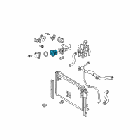 OEM 2010 Ford Escape Thermostat Diagram - 1X4Z-8575-EB