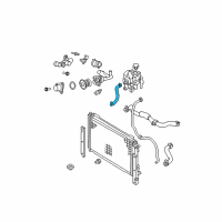 OEM Mercury Overflow Hose Diagram - 8L8Z-8075-A