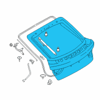 OEM BMW 330i GT xDrive Trunk Lid Diagram - 41-00-7-363-253