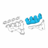 OEM Chevrolet Camaro Shield-Exhaust Manifold Heat Diagram - 12629722