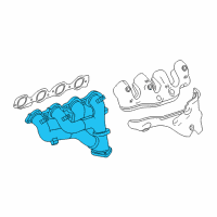 OEM 2015 Chevrolet Camaro Exhaust Manifold Diagram - 12652399