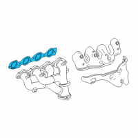 OEM 2014 Chevrolet Camaro Manifold Gasket Diagram - 12652617