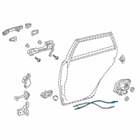 OEM 2022 Toyota Corolla Lock Cable Diagram - 69730-12180