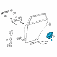 OEM 2015 Lexus CT200h Rear Door Lock Assembly, Left Diagram - 69060-33131