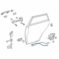 OEM 2022 Toyota Corolla Lock Cable Diagram - 69770-12290