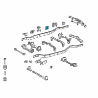 OEM 2022 Toyota Sequoia Cab Mount Bracket Diagram - 51707-0C020
